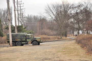 Abandoned army truck