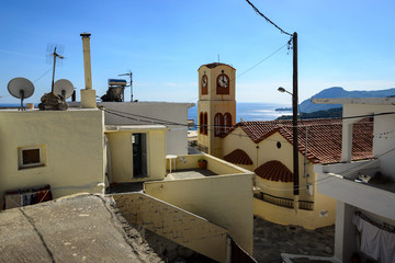 Mirthios, białe greckie miasteczko na Krecie