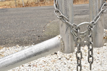 Locked gate detail