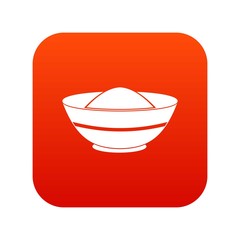 Indian spicy icon digital red