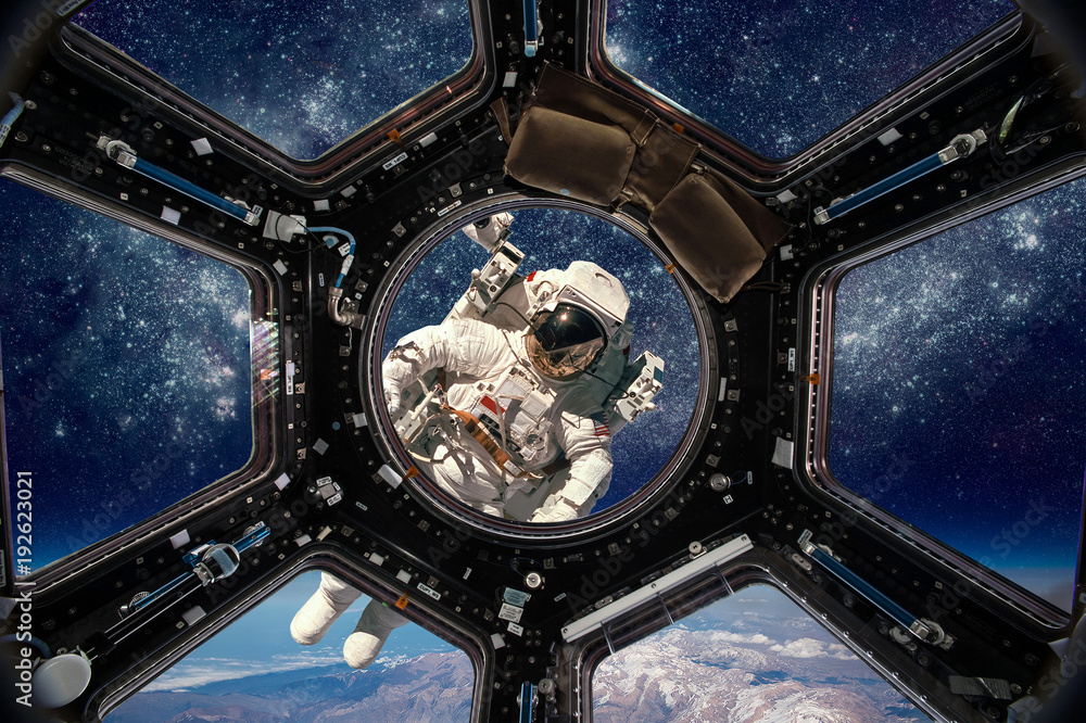 Wall mural astronaut in outer space