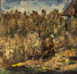 Oil painting, handmade