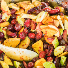 mixed fruit spicy salad.