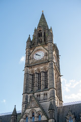 Fototapeta na wymiar Manchester Town Hall, a Victorian, Neo-gothic municipal building in Manchester, United Kingdom