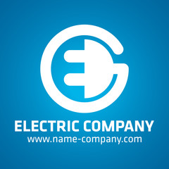 logo électricien artisan bleu 