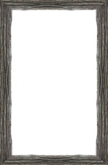 Wood frame isolated on white background.Vintage concept.