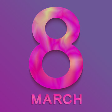 8 of March. Spring gender holiday. International women's day. Vector illustration