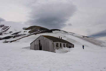 Old whaling station on Deception island