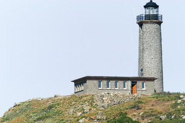 Fototapeta na wymiar Leuchtturm auf den Sept Îles
