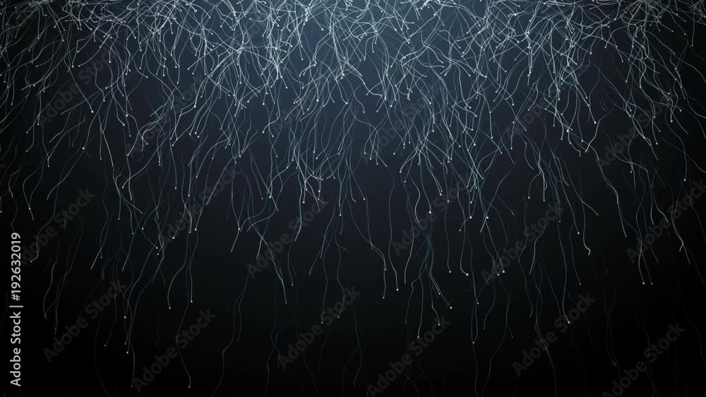 Poster seamless abstract background of moving pattern creating particles in chaotic directions
