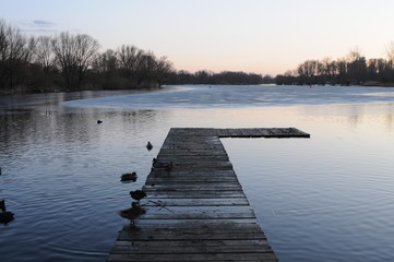 Lake at Sunset