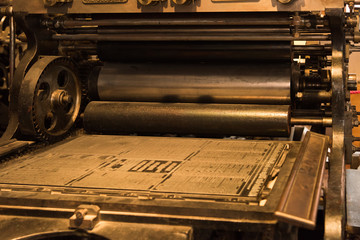 old printing press - Powered by Adobe