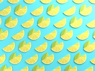 Colorful lemon food background