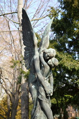 Mother and Child Love Statue in Kerepesi Cemetery Budapest Hungary