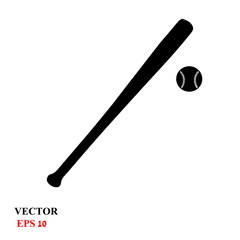 baseball bat. vector illustration