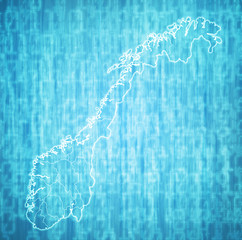regions on administration map of norway