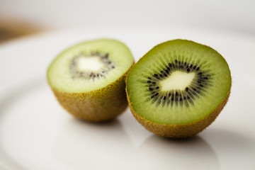 Fototapeta na wymiar Succulent Kiwi fruit for breakfast meal