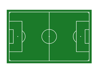 football field, soccer field. vector illustration