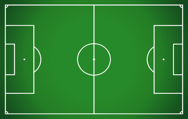 football field, soccer field. vector illustration