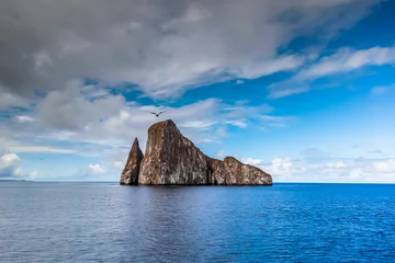 Foto op Canvas Sharp rock or islet called León Dormido © ecuadorquerido