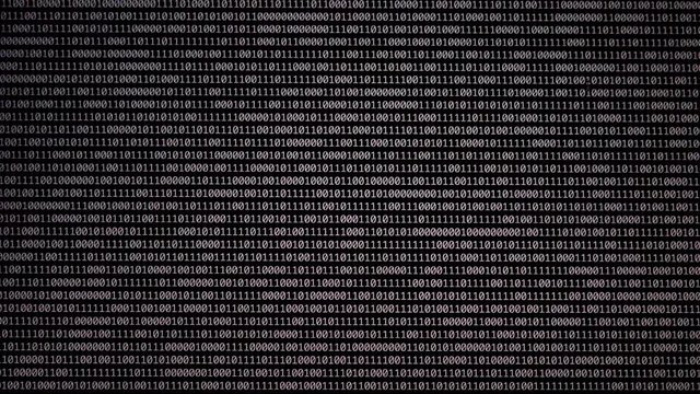 Abstract Matrix Background. Binary Computer Code. Coding and Hacker concept. Tech Background 4k animation
