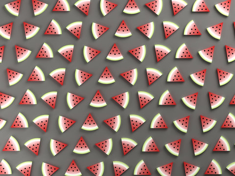 Colorful watermelon food background