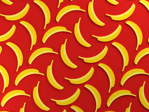 Colorful banana food background