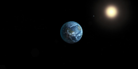 Terra, Lua e Sol