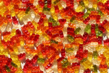 Bunte Gummibärchen/ Gummibären (Süßigkeiten aus Deutschland)