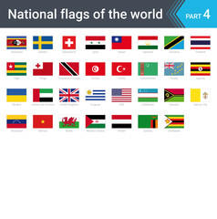 Flags of the world. Vector illustration of a stylized flag isolated on white