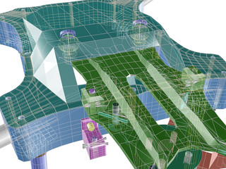 3d structure. Abstract 3D render.