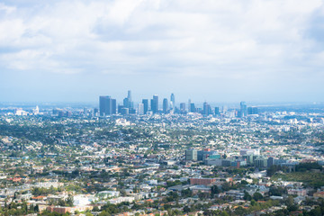 Fototapeta na wymiar City panorama of Los Angeles. California Business Center