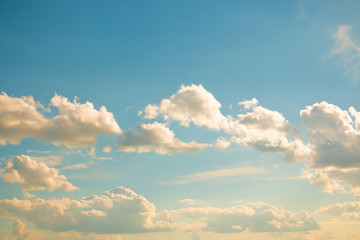 Clouds on a clear day