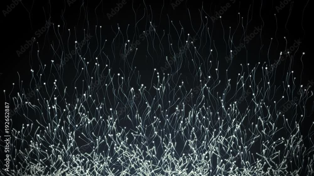 Poster seamless abstract background of moving pattern creating particles in chaotic directions
