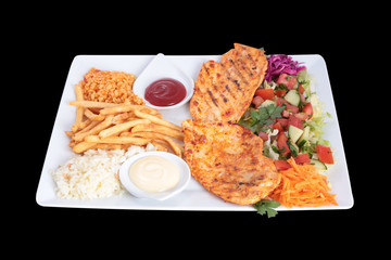 Assiette Escalope de Poulet Grillé