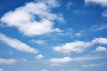 beautiful blue sky with cloud as abstract background