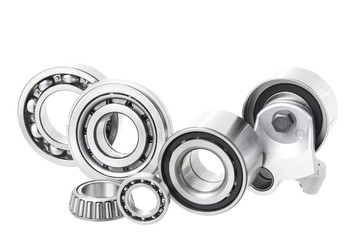 Group bearings and rollers (automobile components) for the engine and chassis suspension
