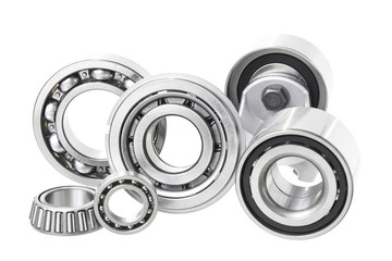 Group bearings and rollers (automobile components) for the engine and chassis suspension