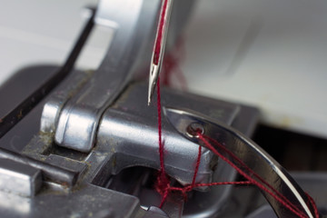 sewing machine overlocker selective focus