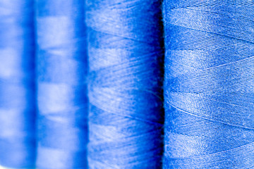 texture blue threads on reels