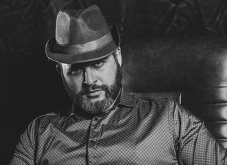 portrait of a young man in a hat