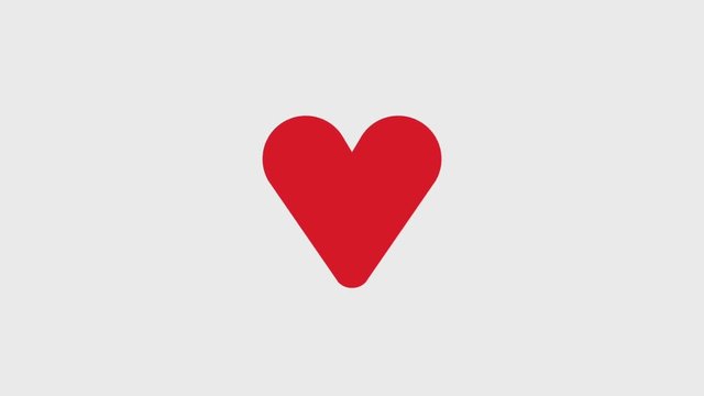 Heart Beating Icons Animation Design