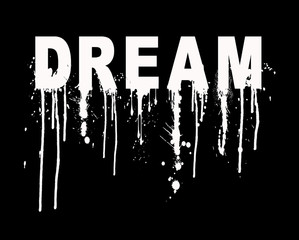 grunge slogan graphic