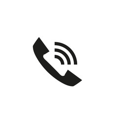 Calling Phone Icon on a isolated background, vector