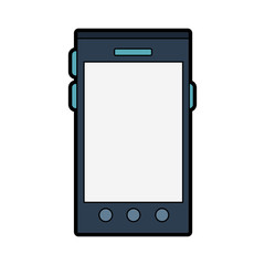 Mobile smartphone technology icon vector illustration graphic design
