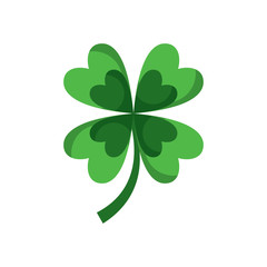 four leaf clover good luck symbol vector illustration vector illustration