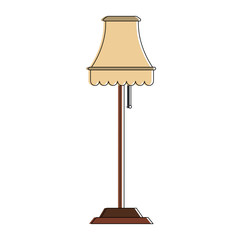 Light lamp isolated icon vector illustration graphic design