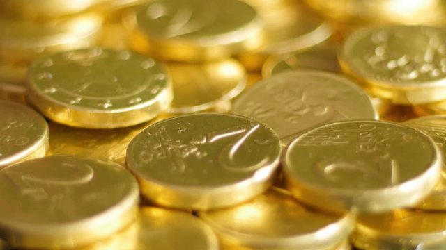 rotating golden coins 
