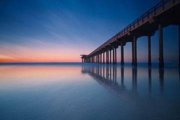 Fototapeta na wymiar Colorful California Beach Sunset