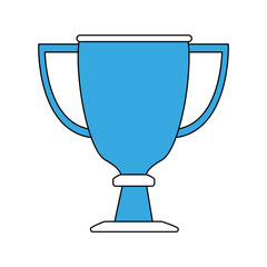 Championship trophy cup icon vector illustration graphic design